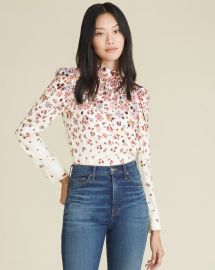 Fey Floral Blouse at Veronica Beard